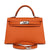 Hermes Kelly Sellier 20 Orange Epsom Palladium Hardware