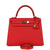 Pre-owned Hermes Kelly Sellier 28 Rouge De Coeur Epsom Gold Hardware