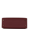 Pre-owned Hermes Kelly Sellier 25 Rouge H Epsom Gold Hardware