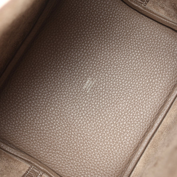 Hermes Picotin Lock 22 Etoupe Clemence Gold Hardware