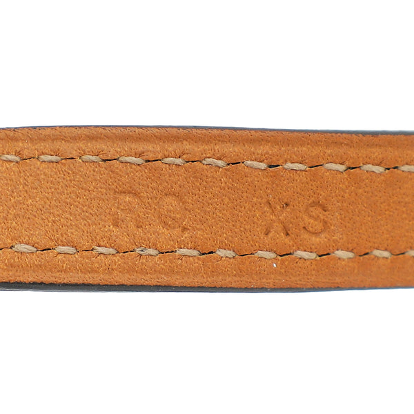 Hermes Blue Mini Etriviere 4 Tours Bracelet