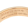 Hermes 18K Rose Gold Collier de Chien Small Model Ring 56