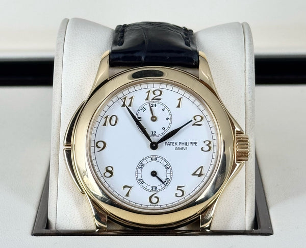 Travel Time 18K Yellow Gold Box and Papers Like New Service Best Price