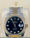 Datejust 41 Diamonds Black Dial Steel and Gold 18k Like New