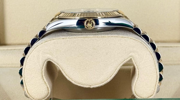 Datejust 41 Diamonds Black Dial Steel and Gold 18k Like New