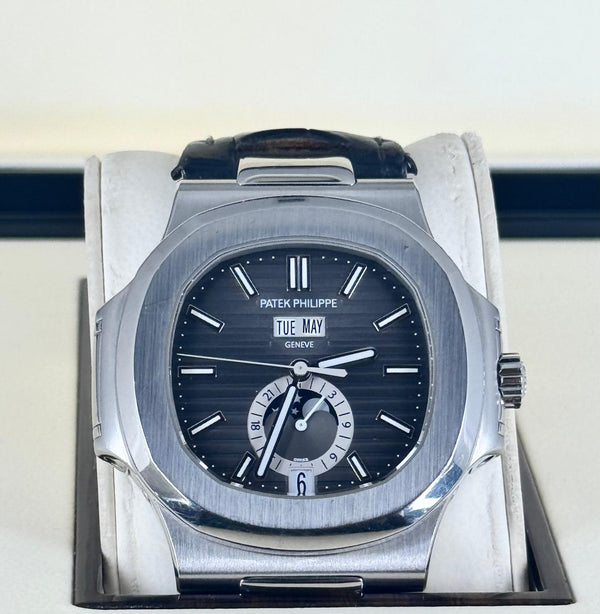 Patek Philippe Nautilus Triple Calendar Moon Phase 2014 Full Set