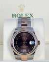 Rolex Datejust 31 mm 18 K Rose Gold With Choclate Diamonds Dial