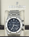 Audemars Piguet Royal Oak Chronograph Kasparov 39 mm Blue Dial After Service with Archive Papers 25860 ST