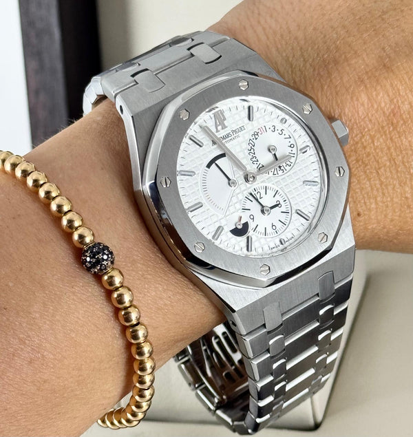 Audemars Piguet Royal Oak Dual Time 39 MM After Service 06-2025 Very Good Condition With Archive Papers