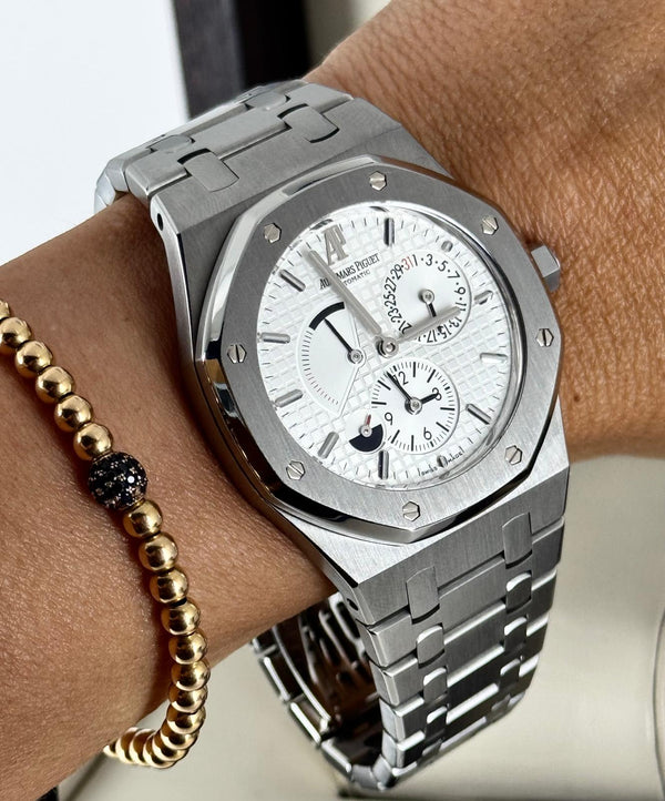 Audemars Piguet Royal Oak Dual Time 39 MM After Service 06-2025 Very Good Condition With Archive Papers