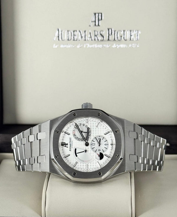 Audemars Piguet Royal Oak Dual Time 39 MM After Service 06-2025 Very Good Condition With Archive Papers