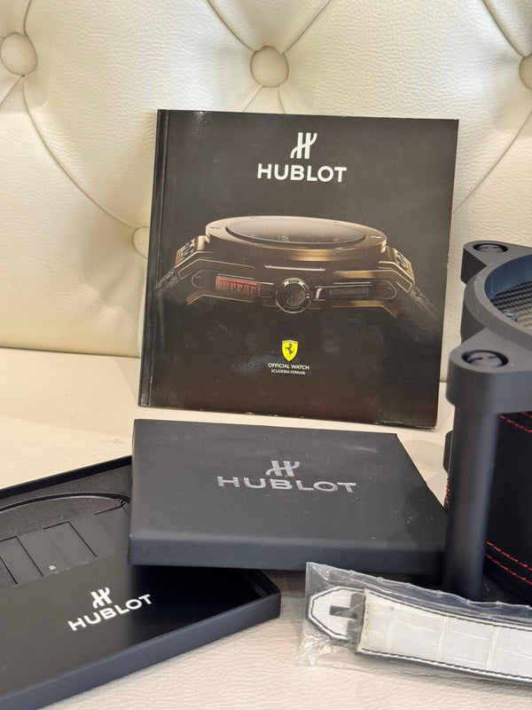 Hublot Big Bang Ferrari Extra Full Set with Winding Box Limited Edition Mint Condition Collector