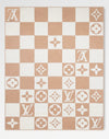 BLANKET MONOGRAM Beige