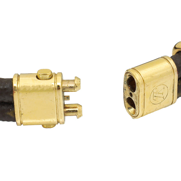 Louis Vuitton Monogram Ebene Keep It Bracelet 19