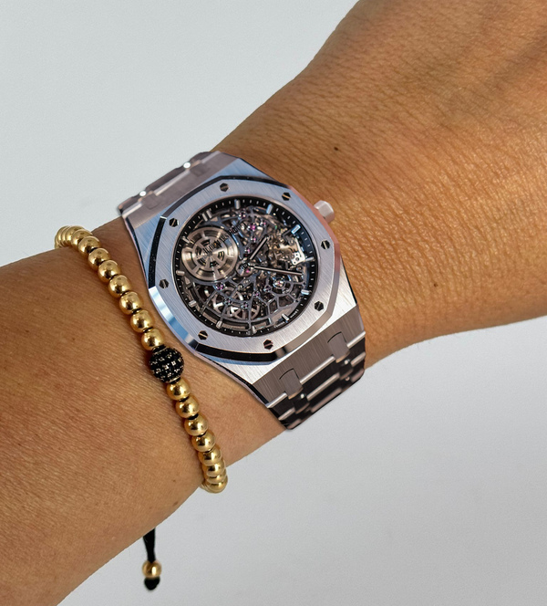 Royal Oak White Gold "Jumbo" Openworked