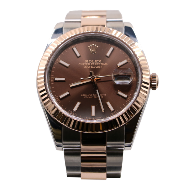 Datejust 41 Certified Rose Gold Chocolate dial 2020