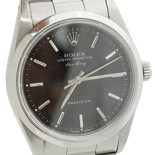 Rolex Stainless Steel Air King Oyster Perpetual 34mm Watch