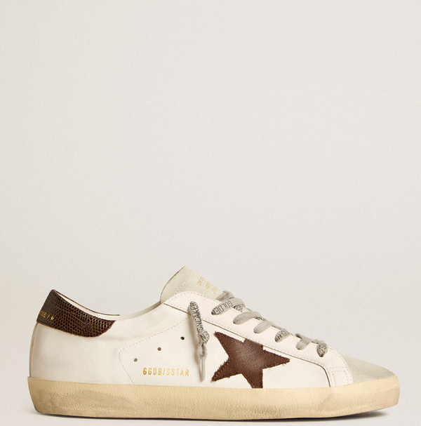 Bio-based Super-Star with canvas star and dark brown leather heel tab "LAST PIECES"