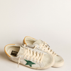 Super-Star con stella in suede verde e talloncino in pelle cocco gialla "ULTIMI PEZZI"