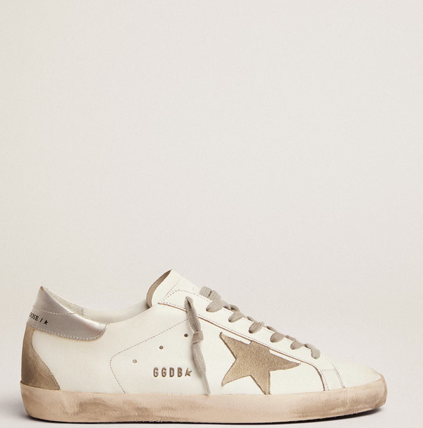 Super-Star with silver heel tab and "LAST PIECES" lettering