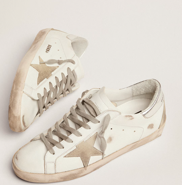 Super-Star with silver heel tab and "LAST PIECES" lettering