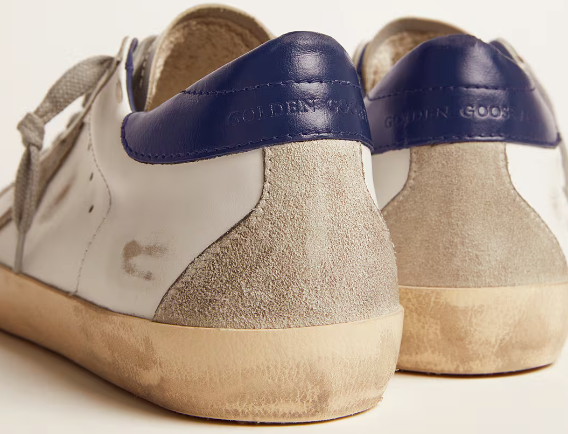 Super-Star con stella in suede e talloncino blu "ULTIMI PEZZI"