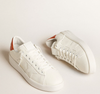 Purestar with white leather star and orange heel tab