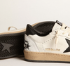 Ball Star in white nappa leather and black star "LAST PIECES"