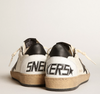 Ball Star in white nappa leather and black star "LAST PIECES"