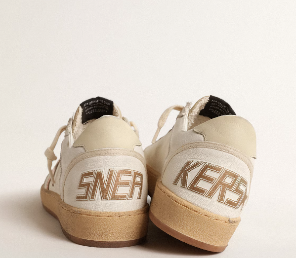 Ball Star LTD in canvas and nappa with bronze laminated leather star