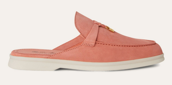 Babouche Charms Walk moccasins in pink suede for women