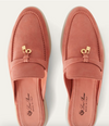 Babouche Charms Walk moccasins in pink suede for women