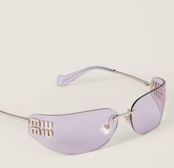 Occhiali da sole Miu Miu Logo lenti rosa chiaro