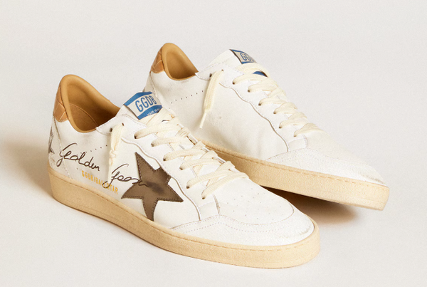 Ball Star in nappa with laminated star and crocodile leather heel tab