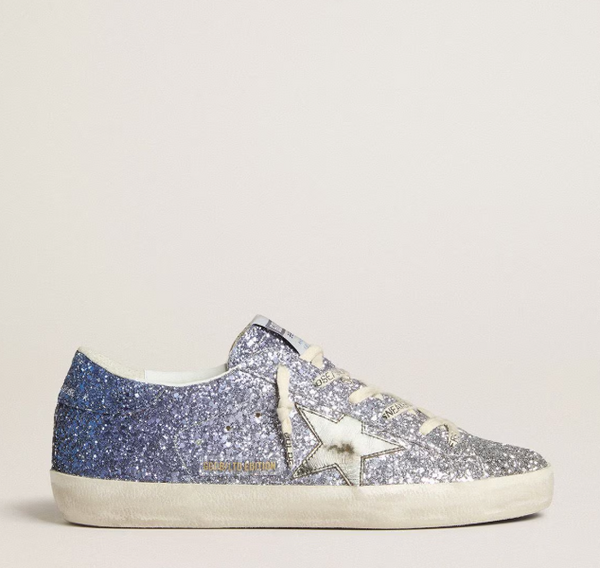 Super-Star LTD in multicolor glitter with silver laminated leather star
