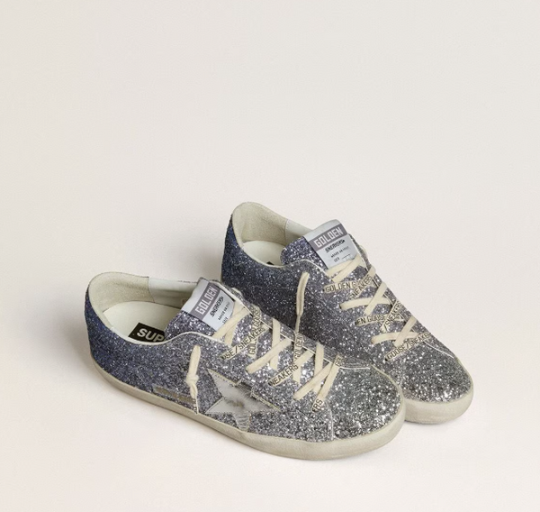 Super-Star LTD in multicolor glitter with silver laminated leather star