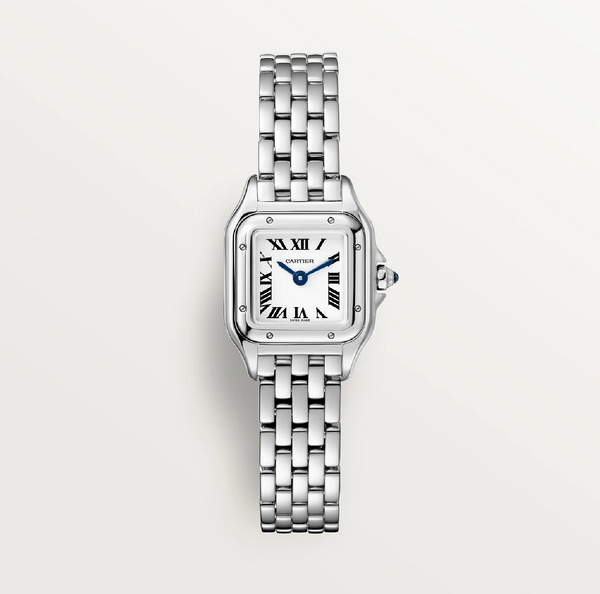 Cartier Panthère Mini Quartz Watch in Stainless Steel – 25mm Silver Dial