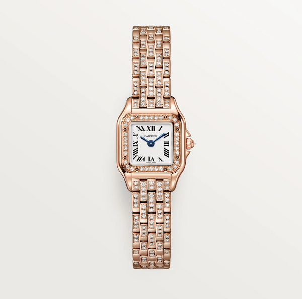 Cartier Panthère Mini Rose Gold 750 – 32 Diamond Bezel & Partial Pavé Bracelet