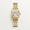Cartier Panthère SM 750 Yellow Gold – Classic White Dial with Blue Sapphire Crown