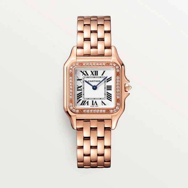 Cartier Panthère Medium Rose Gold with Factory Diamond Bezel – 45 Diamonds (0.31 ct)