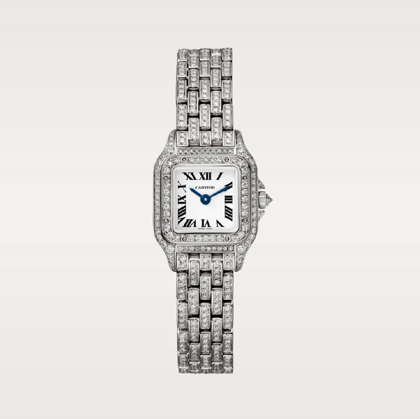 Cartier Panthère de Cartier Mini Pavé – Full Diamond Set White Gold Watch (3.62 ct)