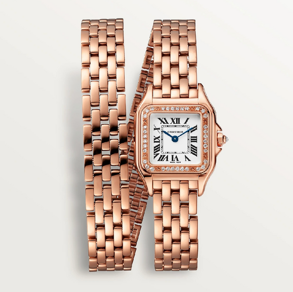 Cartier Panthère de Cartier SM – Rose Gold Diamond Dial & Bezel Watch