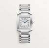 Cartier Tank Française Medium – Stainless Steel Quartz Watch, Silver Dial, Roman Numerals