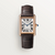Cartier Tank Louis Cartier Large 33.7mm x 25.5mm 750 Roségold Manual Winding Watch (Brown Strap)