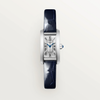 Cartier Tank Américaine Mini 28mm x 15.2mm Stainless Steel Quartz Blue Leather Strap