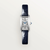 Cartier Tank Américaine Mini 28mm x 15.2mm Stainless Steel Quartz Blue Leather Strap
