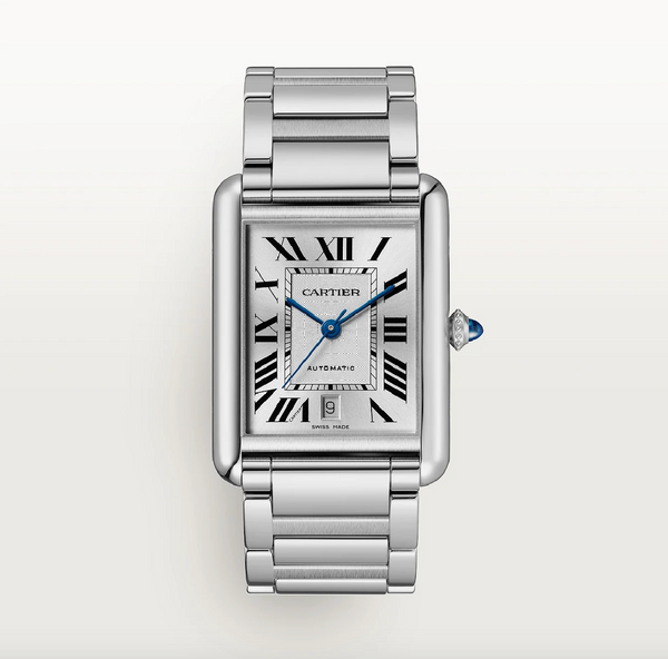 Cartier Tank Must XL Automatic Silver Dial Stainless Steel Bracelet