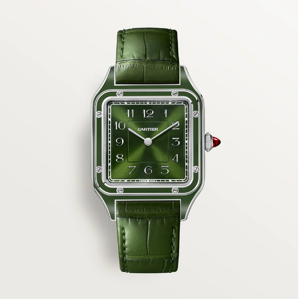 Santos-Dumont Limited Edition Platinum Green Dial Watch