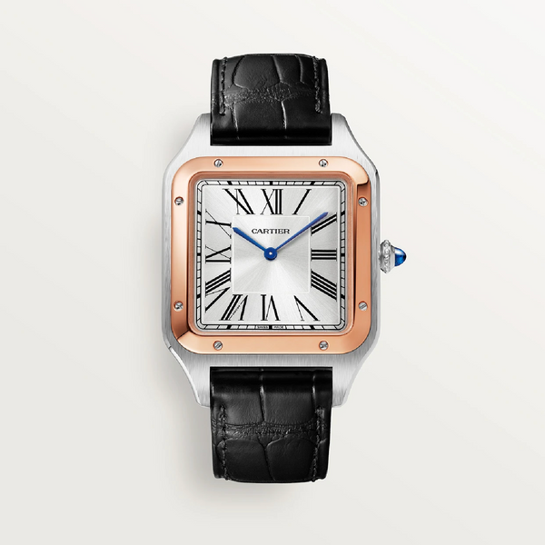 Cartier Santos de Cartier Dual Time Rose Gold Steel Watch