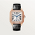 Santos de Cartier Rose Gold Diamond Bezel Medium Automatic Watch